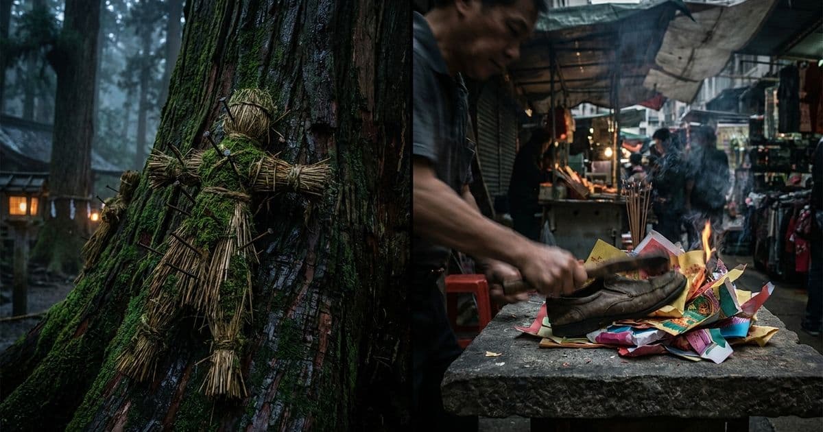 丑の刻参り vs 打小人：東洋二大呪い儀式の完全比較