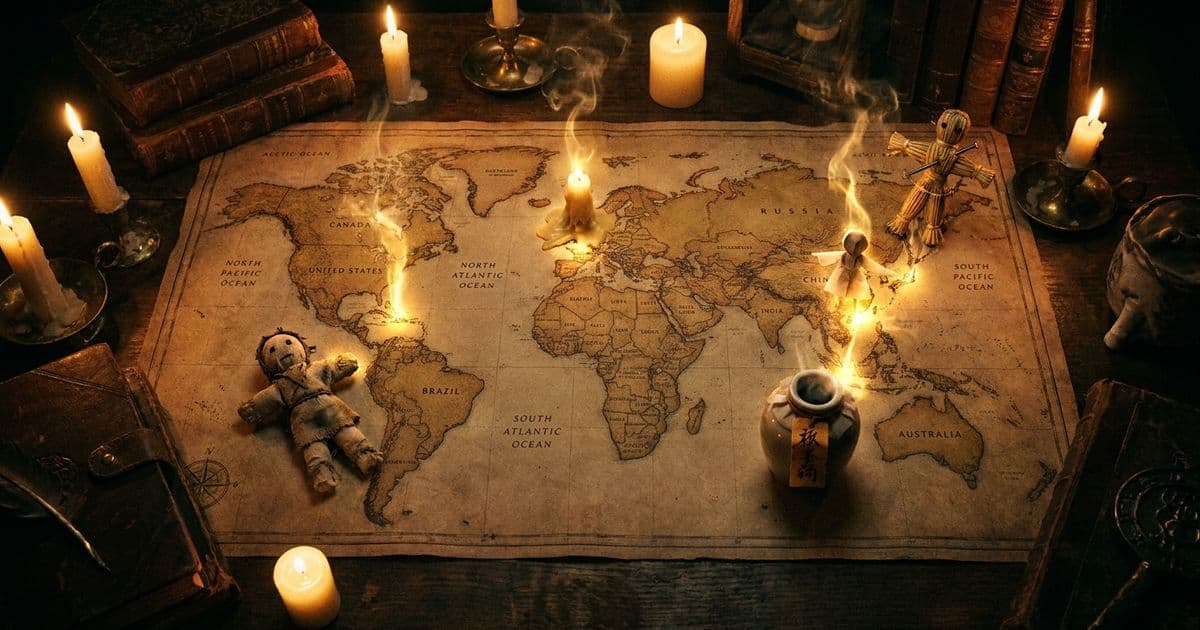世界呪い儀式5選：五大陸に伝わる闇の呪術伝承と文化比較