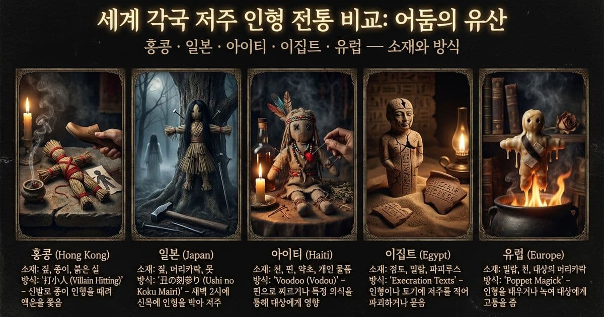 저주인형이란? 뜻과 만드는 법, 세계 5대 저주 전통